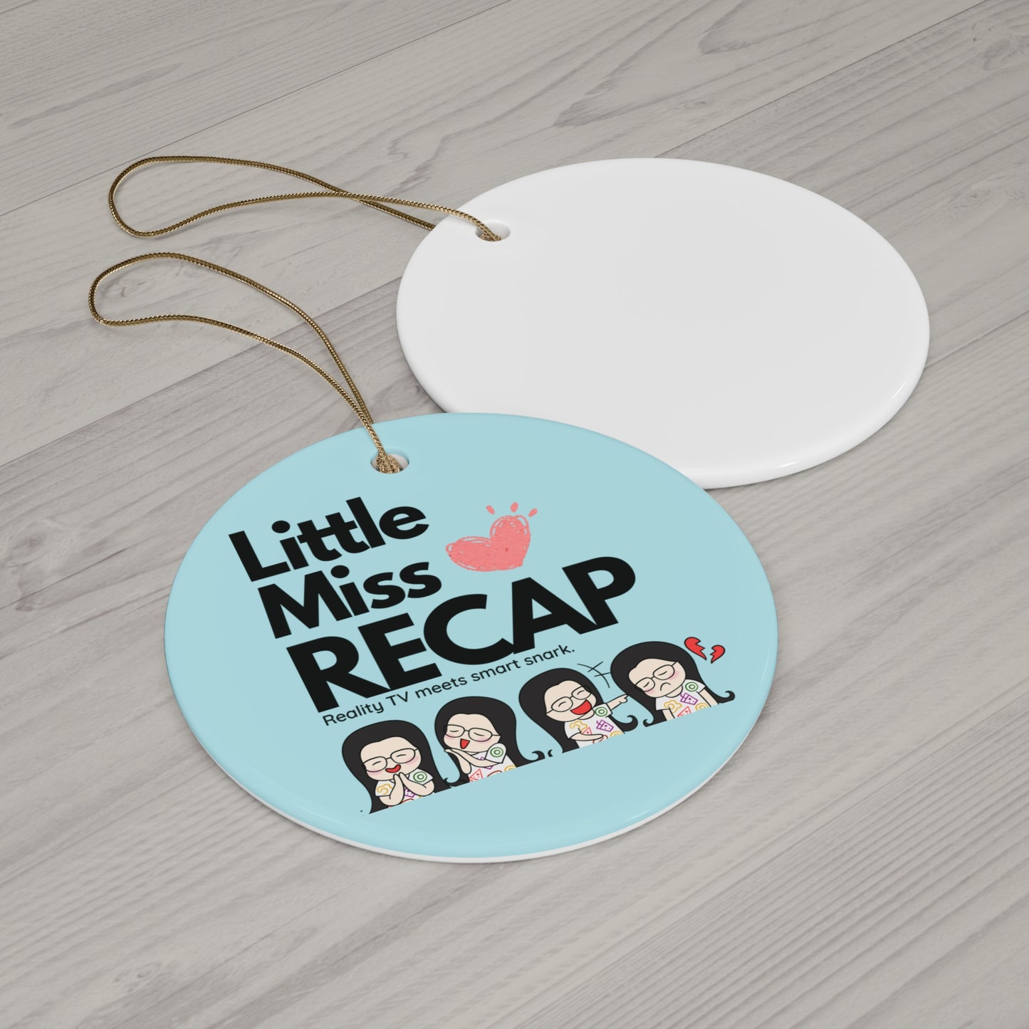 Little Miss Recap Logo Ornament