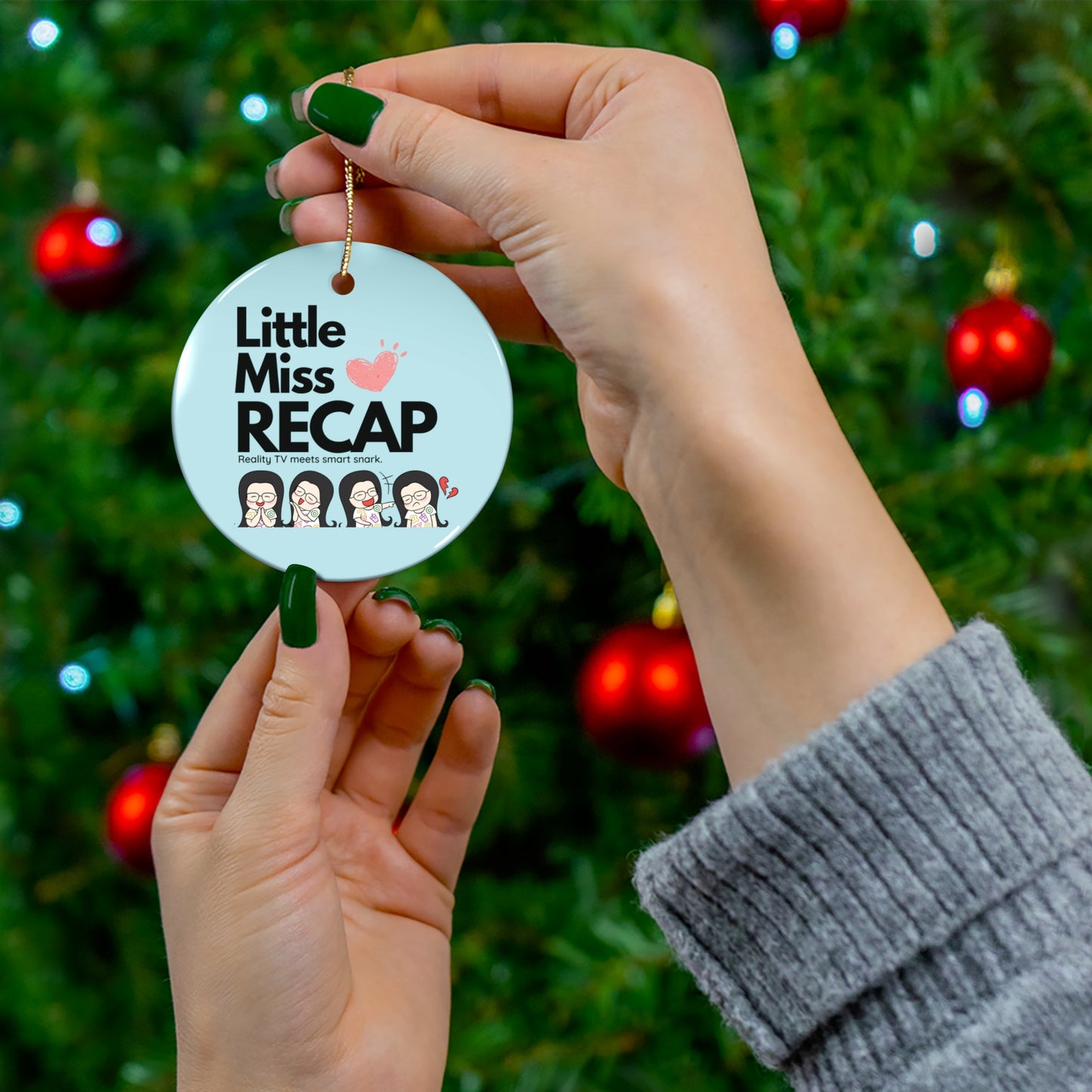 Little Miss Recap Logo Ornament